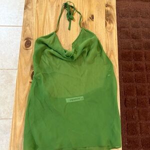 Venroy Vibrant Green Halter Top